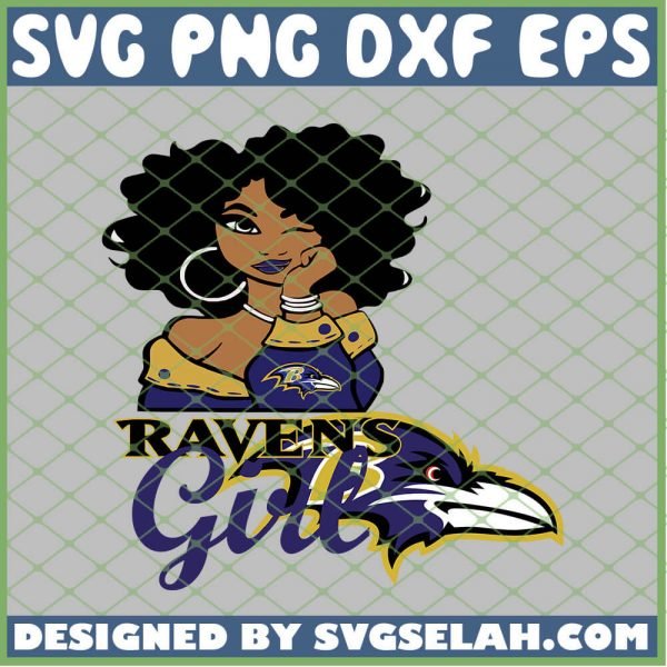 Baltimore Ravens Girl SVG PNG DXF EPS 1