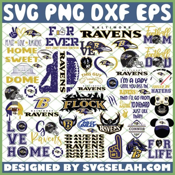 Baltimore Ravens NFL SVG Bundle 1