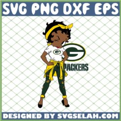 Betty Boop Green Bay Packers NFL Logo Teams Football SVG PNG DXF EPS 1