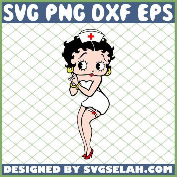 Betty Boop Nurse SVG PNG DXF EPS 1
