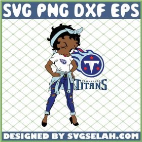 Betty Boop Tennessee Titans NFL Logo Teams Football SVG PNG DXF EPS 1