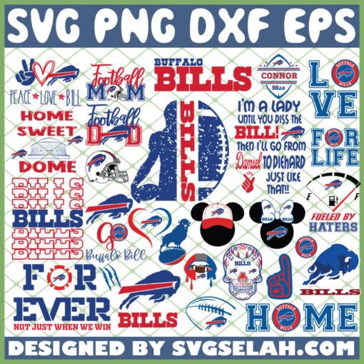 Buffalo Bills NFL SVG Bundle 1