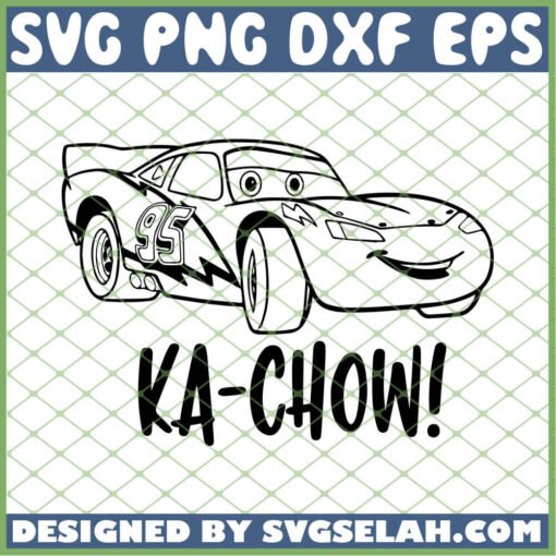 Cars Lightning Mcqueen Ka Chow SVG PNG DXF EPS 1