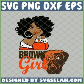 Cleveland Browns Girl SVG PNG DXF EPS 1