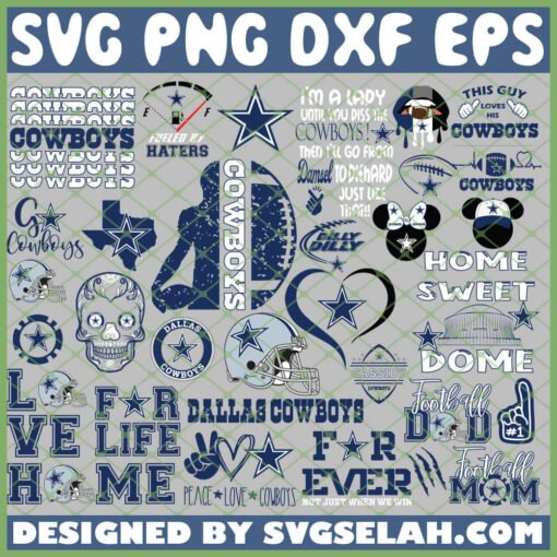 Dallas Cowboys NFL SVG Bundle 1