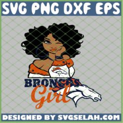 Denver Broncos Girl SVG PNG DXF EPS 1