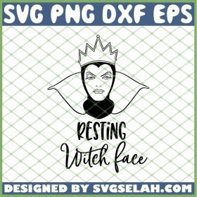 Evil Queen Regina Resting Witch Face SVG PNG DXF EPS 1