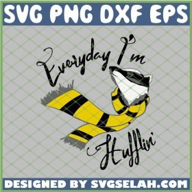 Harry Potter Everyday Im A Hufflin SVG PNG DXF EPS 1