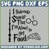 Harry Potter Glasses Wand I Solemnly Swear That I Am About To Get Food Cake Topper SVG PNG DXF EPS 1