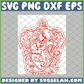 Harry Potter Gryffindor Red SVG PNG DXF EPS 1