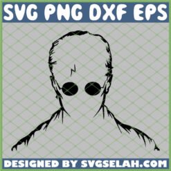 Harry Potter Head Silhouette SVG PNG DXF EPS 1