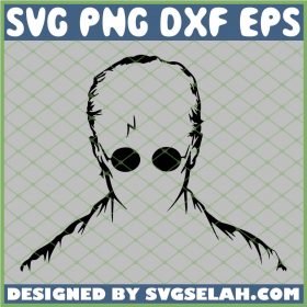 Harry Potter Head Silhouette SVG PNG DXF EPS 1