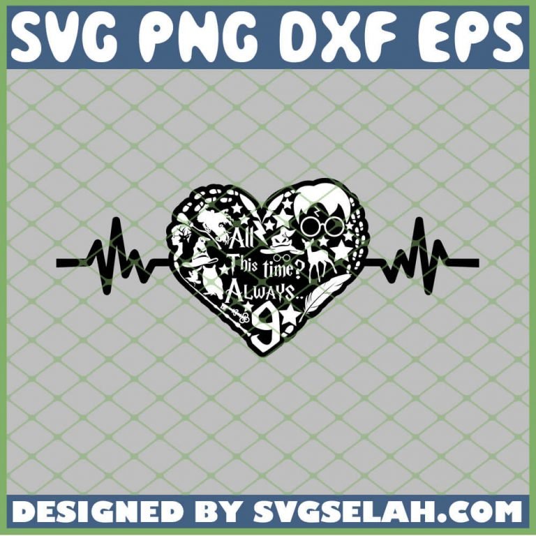 Harry Potter Heart Valentine Always 9 3 4 SVG, PNG, DXF, EPS, Design