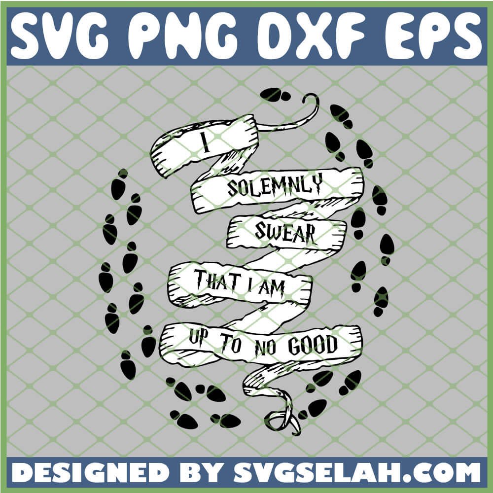 Harry Potter I Solemnly Swear Footprints SVG, PNG, DXF, EPS, Design Cut