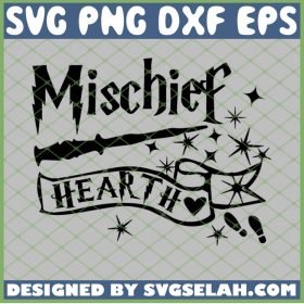 Harry Potter Mischief Heart Magic Wand SVG PNG DXF EPS 1