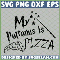 Harry Potter My Patronus Is Pizza Magic Wand SVG PNG DXF EPS 1