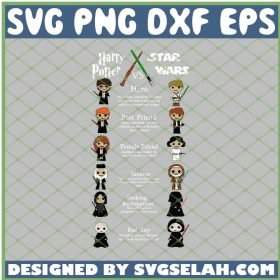 Harry Potter Star Wars SVG PNG DXF EPS 1