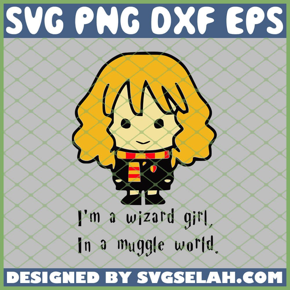 Download Hermione Granger Chibi Wizard Girl Svg Png Dxf Eps Design Cut Files Image Clipart Svg Selah