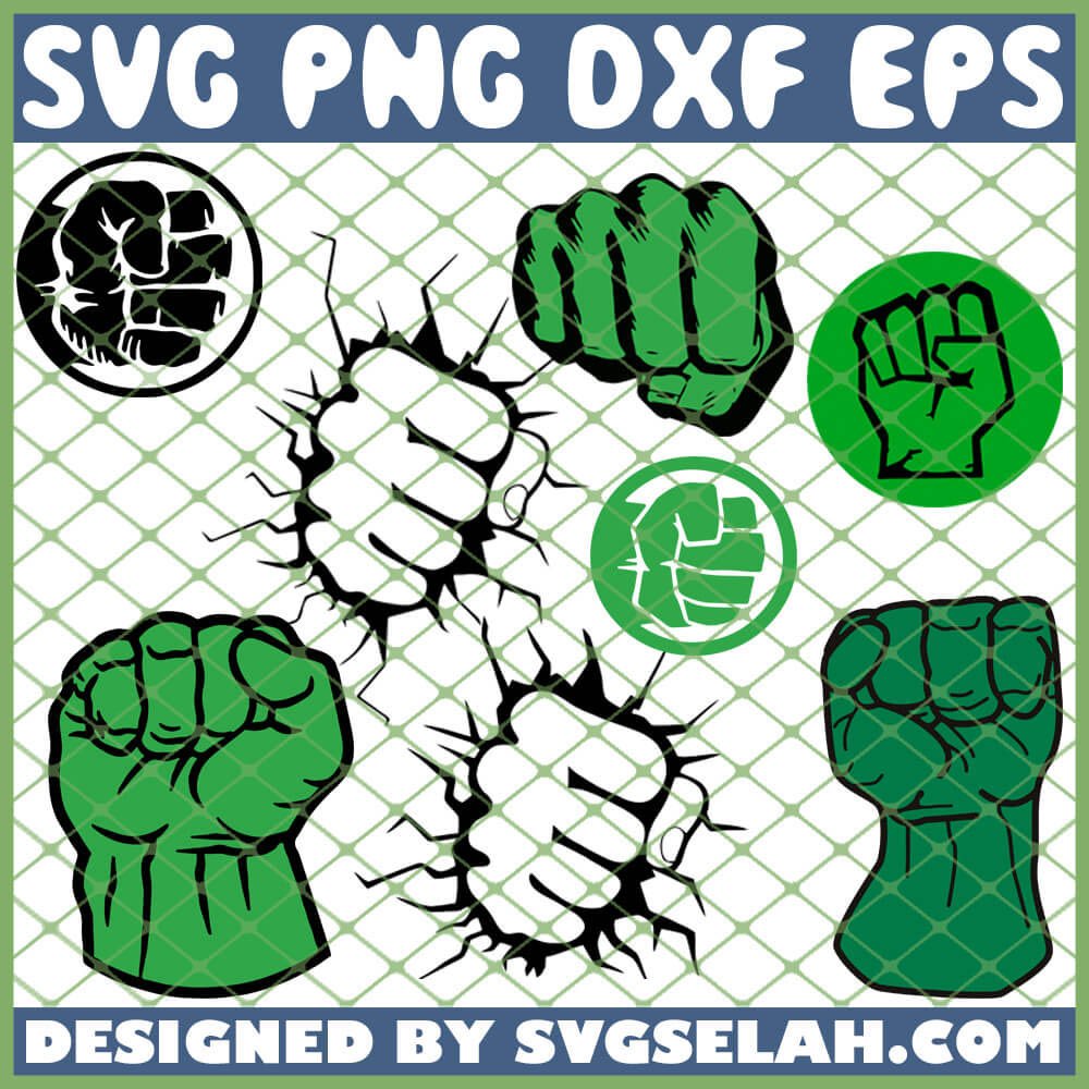 Download Hulk Smash Hand SVG, Hulk fist SVG, PNG, DXF, EPS, Design.