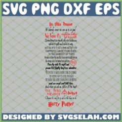 In This House Harry Potter 9 3 4 SVG PNG DXF EPS 1