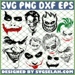 Joker Face SVG PNG DXF EPS 1