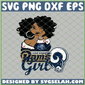 Los Angeles Rams Girl SVG PNG DXF EPS 1