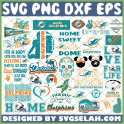 Miami Dolphins NFL SVG Bundle 1