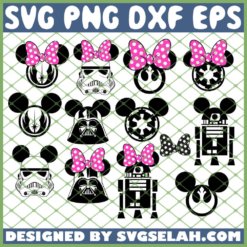 Mickey Star War SVG PNG DXF EPS 1