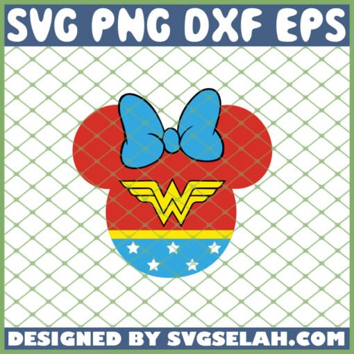 Mickey Wonderwoman SVG PNG DXF EPS 1