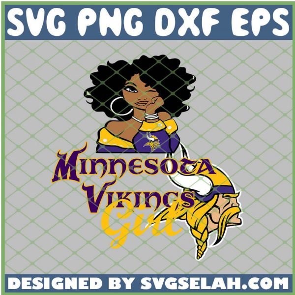 Minnesota Vikings Girl SVG PNG DXF EPS 1