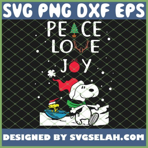 Peanuts Snoopy Peace Love Joy Christmas SVG PNG DXF EPS 1