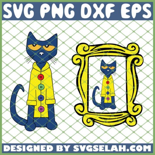 Pete The Cat Buttons SVG PNG DXF EPS 1