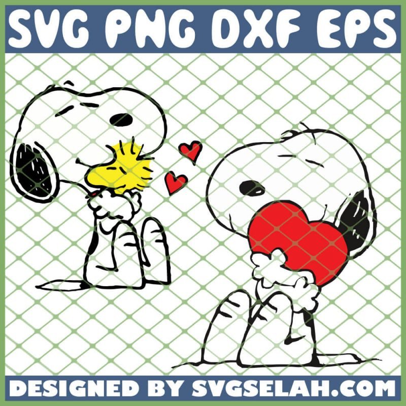 Snoopy Valentine Svg Snoopy Love Svg Png Dxf Eps Design Cut Files Image Clipart Svg Selah