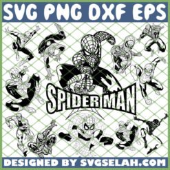 Spiderman Outline SVG PNG DXF EPS 1