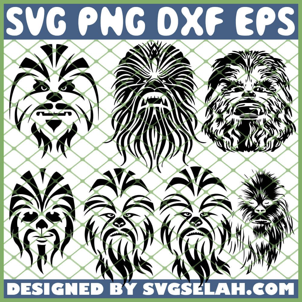 Star Wars Chewbacca Mandala Svg Bundle Png Dxf Eps Design Cut Files Image Clipart Svg Selah