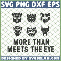Transformers Logo More Than Meets The Eye SVG PNG DXF EPS 1