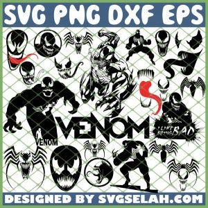 Download Venom SVG Bundle, marvel silhouette, logo, outline, tongue ...