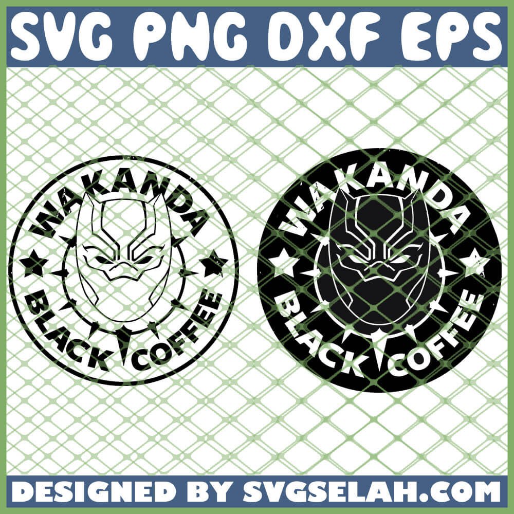 Download Wakanda Black Panther Starbucks Coffee Logo SVG, PNG, DXF ...