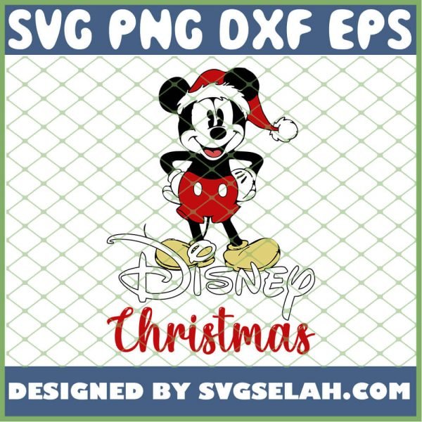 Disney Christmas Mickey Mouse Santa SVG PNG DXF EPS 1