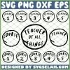 Dr Seuss Teacher SVG Bundle, PNG, DXF, EPS, Design Cut Files, Image Clipart - SVG Selah