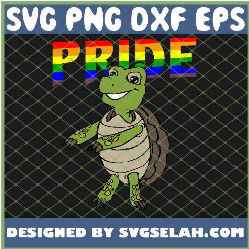 Flossing Turtle Lesbian Bisexual Gay Lgbt Pride SVG PNG DXF EPS 1