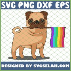 gay pride flag pug lgbt pride svg png dxf eps design cut files image clipart by SvgSelah