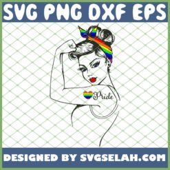 gay pride lgbt girl power pin up retro flag svg png dxf eps design cut files image clipart by SvgSelah