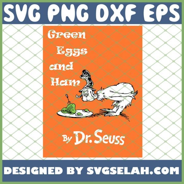 Green Eggs And Ham Book Cover By Dr Seuss SVG PNG DXF EPS 1