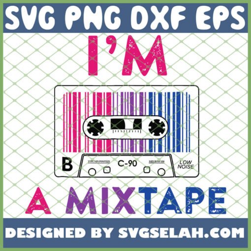 IM A Mixtape Bisexual Pride Lgbt Lesbian Gay Flag SVG PNG DXF EPS 1