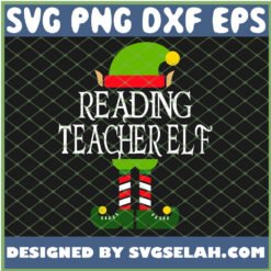 im the reading teacher elf svg png dxf eps design cut files image clipart by SvgSelah
