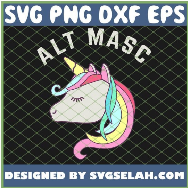 Lgbt Tees Alt Masc Rainbow Unicorn SVG PNG DXF EPS 1