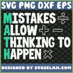 mistakes allow thinking to happen svg png dxf eps design cut files image clipart by SvgSelah