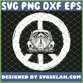 Retro Peace Car Beetle Buggy Bug Auto California Love Lgbt SVG PNG DXF EPS 1