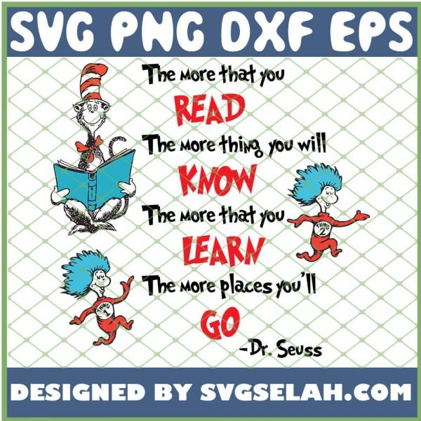The More That You Read The More Thing You Will Know SVG PNG DXF EPS 1